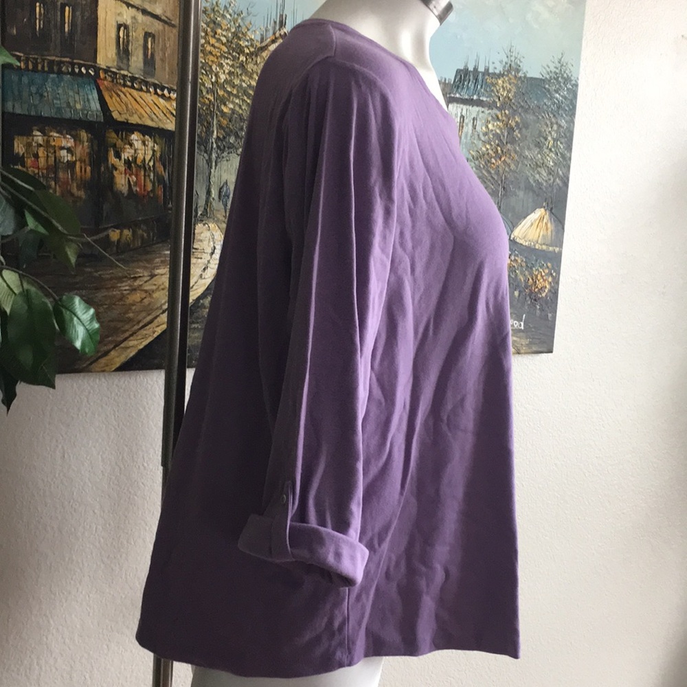 📍FINAL DROP croft & barrow rolled sleeved tee $26 - Picture 2 of 8